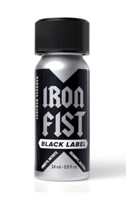 poppers iron fist black label flacon aluminium