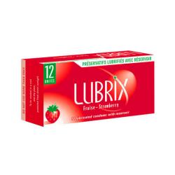 Pr�servatifs Lubrix Parfum�s - Fraise - x12