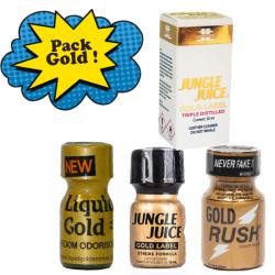 Pack Gold: Liquid Gold, Gold Rush, JJ Gold, Juice Triple Distilled