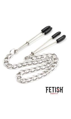 pince seins avec chaine fetish addict