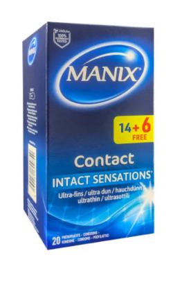 Manix Contact - Boite 14 Prservatifs  + 6 offerts!