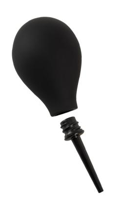 Poire  lavement silicone - Black-Velvet - noir