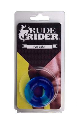 Fat Stretchy CockRing - Rude Rider - Bleu