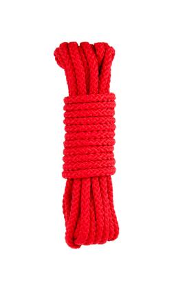 Corde Bondage Rigide - Sweet Caress - 5 m - Rouge