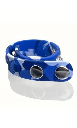 Cock Strap Militaire Camouflage 5 pressions (5P/2P) - Bleu/Blanc