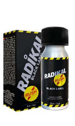 poppers maxi radikal rush black label flacon alu 30ml
