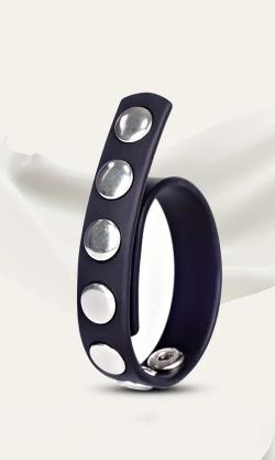 cockstrap simili cuir rivets