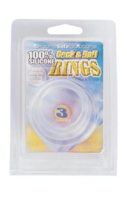 Cock&Ball Rings Silicone Set (pack de 3)