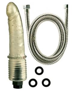 Système douche anale + Gode en Jelly - COLT