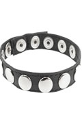Cockring cuir 10 pressions