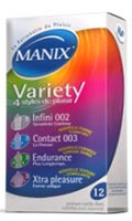 Kit Préservatifs Manix Variety - x12